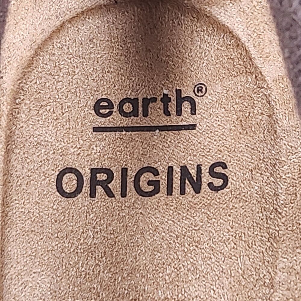 Earth Origins Brown Leather Slip On Comfort Shoes Womens Size 7M Casual - Picture 11 of 12